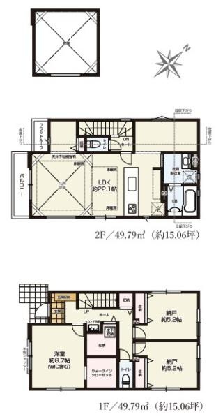 横浜市磯子区岡村１丁目の新築一戸建の間取り|各居室収納もあり、使いやすい間取り
お気軽にお問い合わせください。