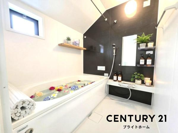 横浜市磯子区岡村１丁目の新築一戸建の浴室|本画像はAIがCGで家具作成しており、実際の現地に家具は設置されておりません。また、販売価格に家具等は含まれておりません。