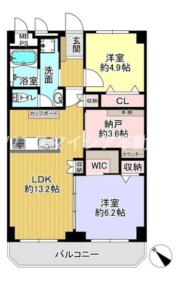 【間取り】 | 牧野駅前ハイツ