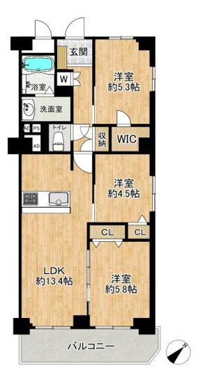 【間取り】 | 歌敷山ダイヤハイツ