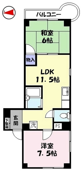 【間取り】 | 米原アートスカイハイツ