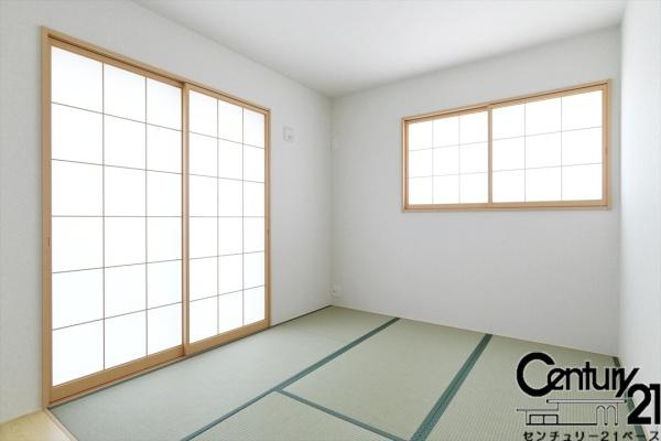 リナージュ学園大和町 ２号棟 ／新築一戸建の内観：施工例|■≪同仕様写真≫■和室はお客様をお通しするのにピッタリ！ご家族がくつろぐ空間としてもご利用いただけますね!■