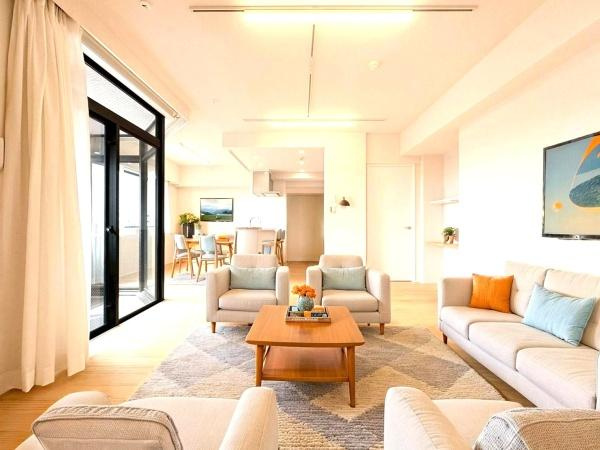 クオス宮崎台の居間・リビング|家具はＣＧです！