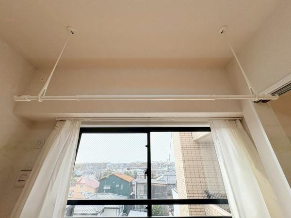 クオス宮崎台の内装|お部屋で洗濯物を干すことも可能です！雨の日でも安心ですね。