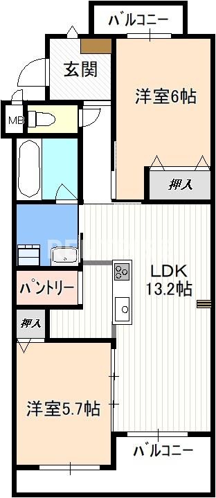 ハイツ正明寺の間取り