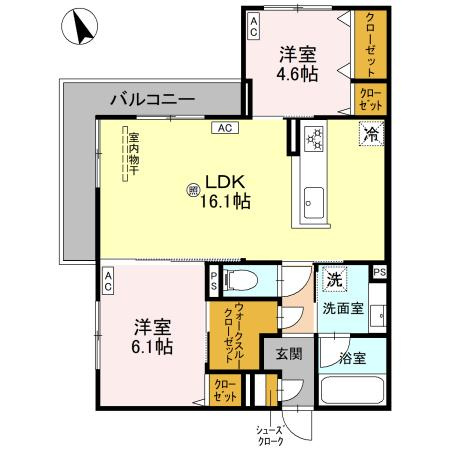 ファブール東羽衣の間取り