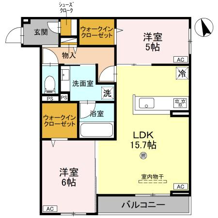 ファブール東羽衣の間取り