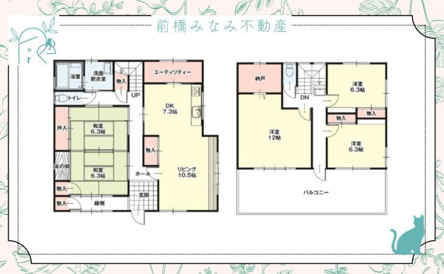 【中古】富岡市黒川1期　５LDK＋S