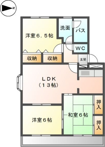 ロイヤルハイツ天拝坂参番館の間取り