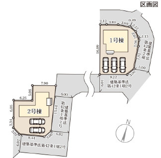 仲介手数料不要　リーブルガーデン北区楠野町第二【川上小・北部中】の区画図
