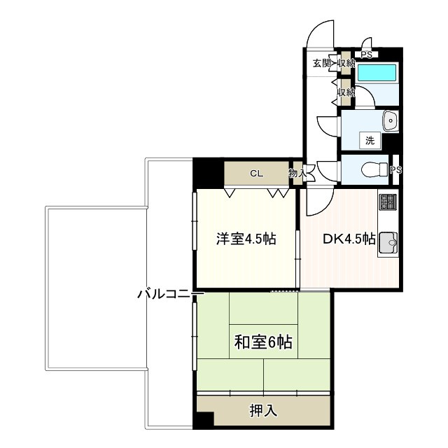ライオンズマンション西江井ヶ島の間取り