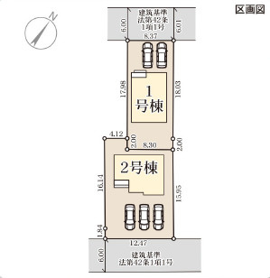 仲介手〇料不要　リーブルガーデン東区戸島第十三【託麻東小・二岡中】の区画図