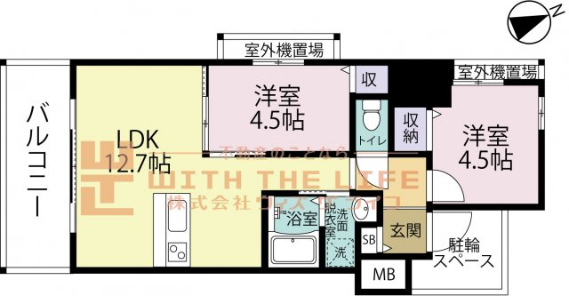 アポロ久留米東町【キャッシュバック対象物件】の間取り
