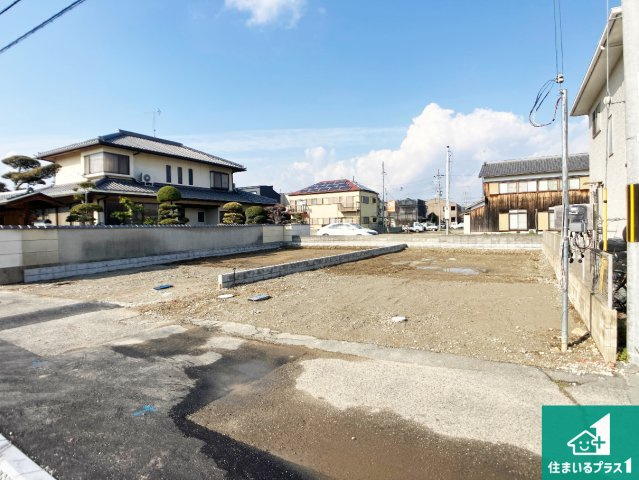 加古川市加古川町大野　新築一戸建ての外観|周辺は落ち着いた街並みの住宅地！子育てがしやすい住環境です！まだ未完成ですが、現地でしかわからない事もございます。是非一度ご覧ください。