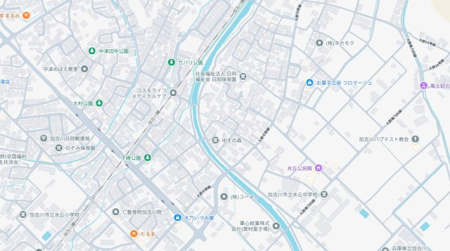 加古川市加古川町大野　新築一戸建ての地図