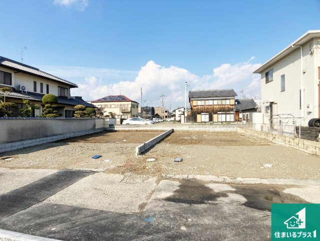 加古川市加古川町大野　新築一戸建ての外観|周辺は落ち着いた街並みの住宅地！子育てがしやすい住環境です！まだ未完成ですが、現地でしかわからない事もございます。是非一度ご覧ください。