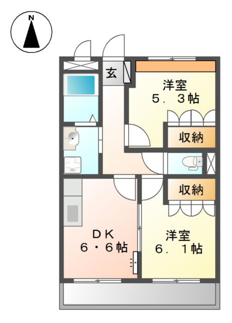 エスポワール青山の間取り