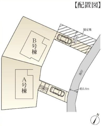 【横浜市保土ケ谷区仏向町1418-40全2棟新築戸建て】★仲介手数料無料★（初音が丘小学校／仏向小学校・橘中学校）の区画図