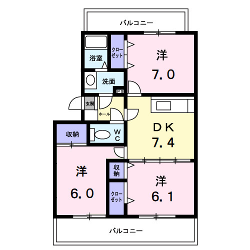 ランデックス緑ケ丘の間取り