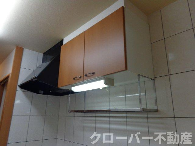アルテピアッツァのキッチン|キッチンの上収納