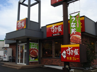 すき家（牛丼）まで360ｍ
