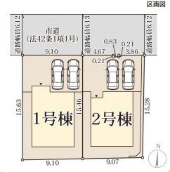 リーブルガーデン堺市南区赤坂台10期の区画図
