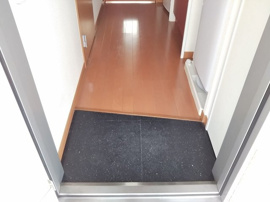 落ち着いた玄関です