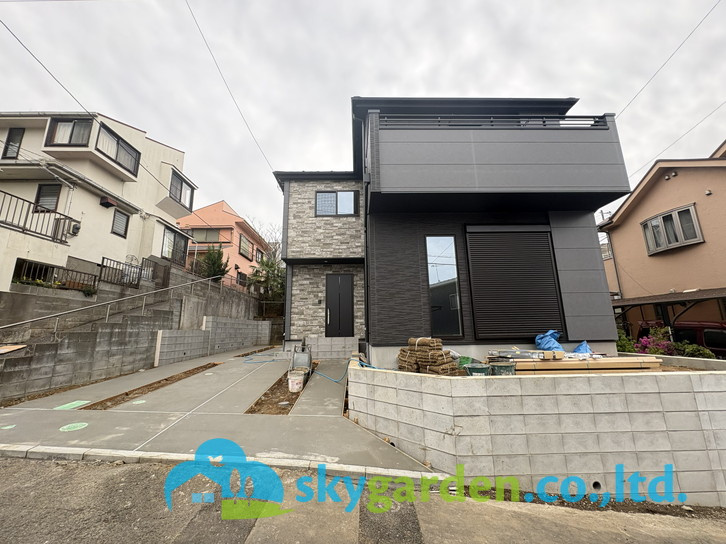 藤沢市善行2期　新築戸建　全1棟の外観|建物外観を気になさる方へ、見た目の良い物件です