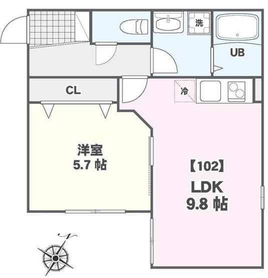 【間取り】 | タウンフィールド2B