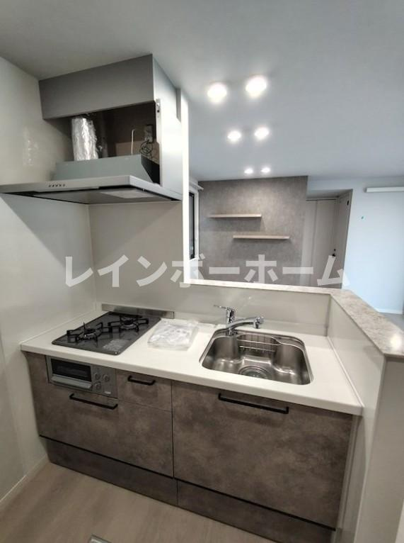 （仮称）高砂3丁目パレスのキッチン|※建築中のため同施工会社参考写真となります。
