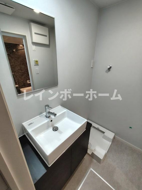 ハニーハイツの独立洗面台|※建築中のため同施工会社参考写真となります。
