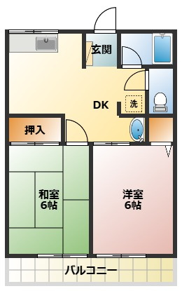 【間取り】 | シティハイム　トリオ1