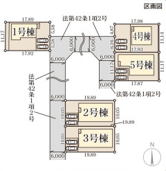 リーブルガーデン田原本町黒田4期の区画図