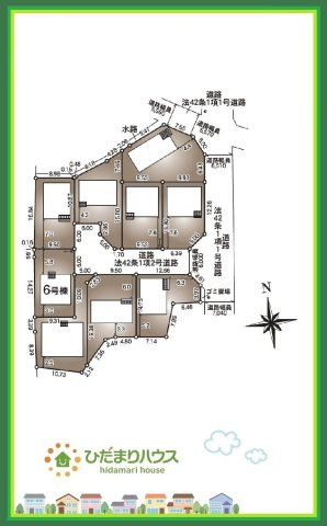 郡山市安積町笹川第7　新築戸建　6号棟の区画図|安積永盛駅徒歩10分で通勤・通学も安心です(*^^*)