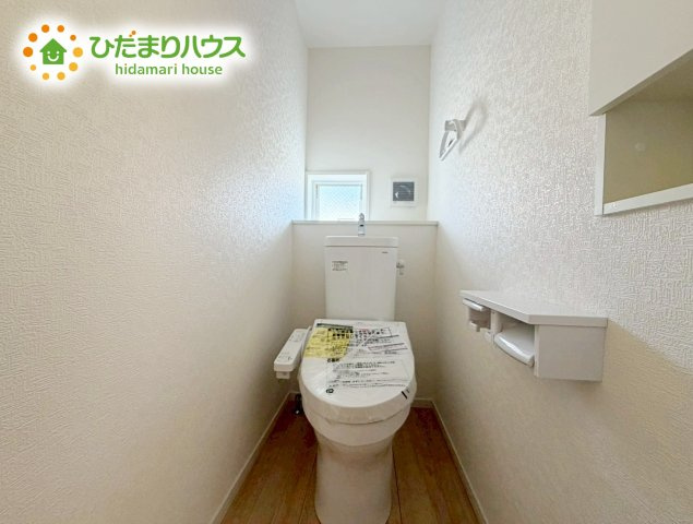 郡山市安積町笹川第7　新築戸建　9号棟のトイレ|トイレは1F、2F共に完備！取り合いになることがありませんね(^^)/