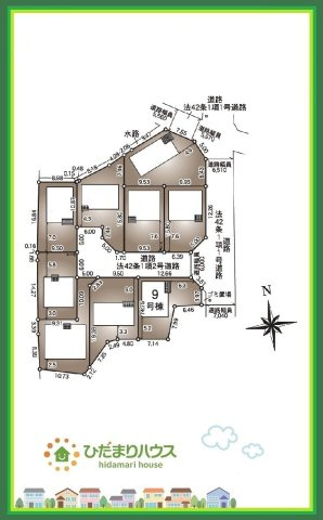 郡山市安積町笹川第7　新築戸建　9号棟の区画図|是非一度、ご家族そろってご内覧ください♪