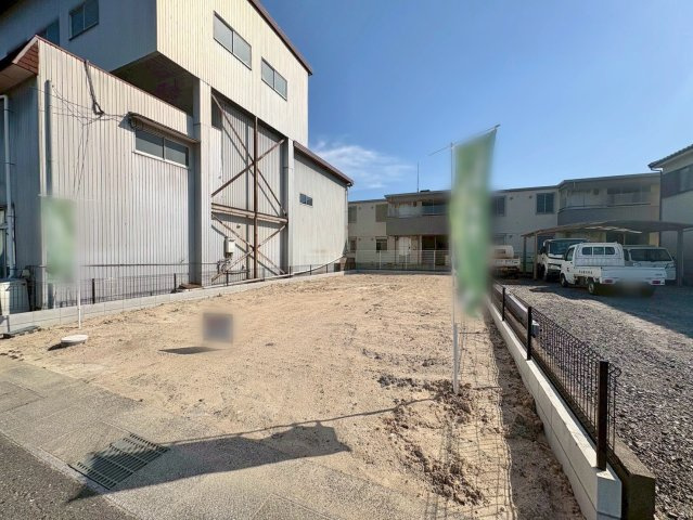 草津市矢倉1丁目　建築条件無し売土地の外観