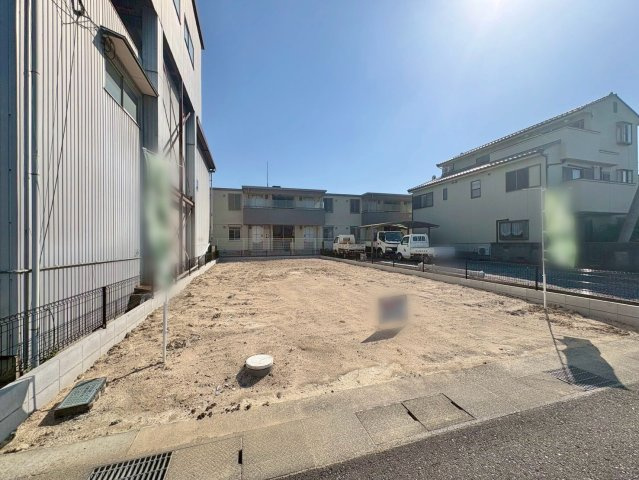 草津市矢倉1丁目　建築条件無し売土地の外観