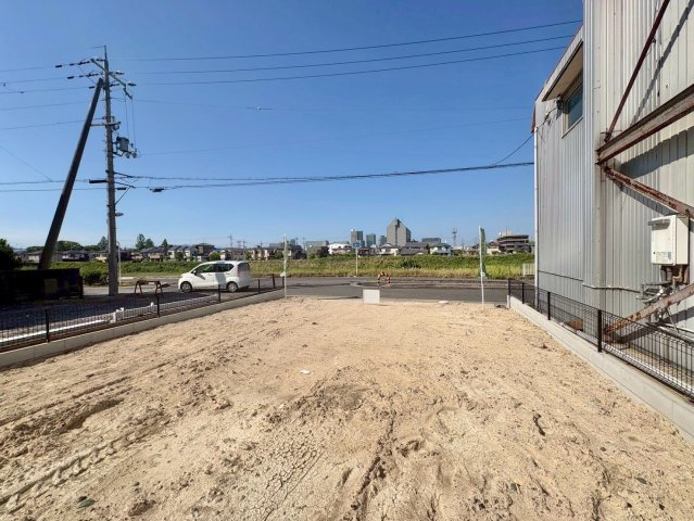 草津市矢倉1丁目　建築条件無し売土地の外観