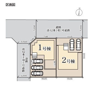 【LiveleGarden】宇都宮市西川田南 第9 全2棟の区画図|〇未完成物件ですが、お近くの同社施工完成物件をご内覧いただくことも可能です☆
お気軽にお問い合わせください♪