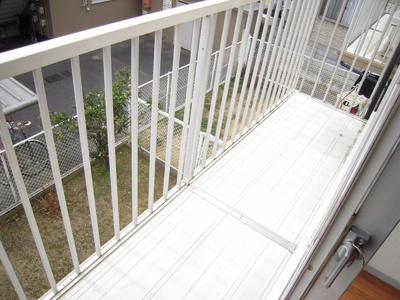 【バルコニー】 | パークハイツA | ※リノベ前のお写真です※