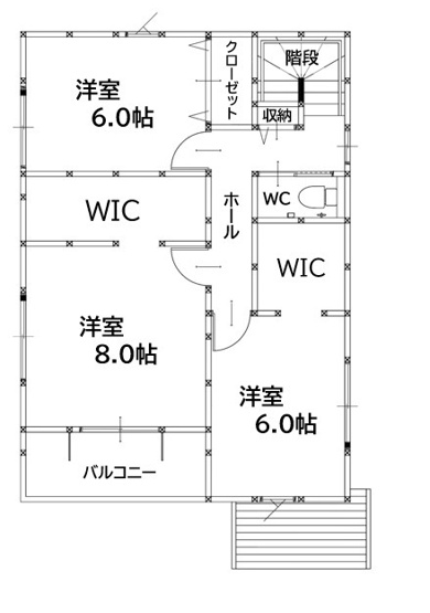 【間取り】 | 北九州市八幡西区下上津役4丁目3期1号棟