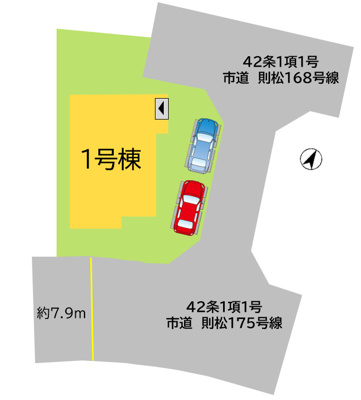 【区画図】 | 北九州市八幡西区松寿山2丁目2期1号棟