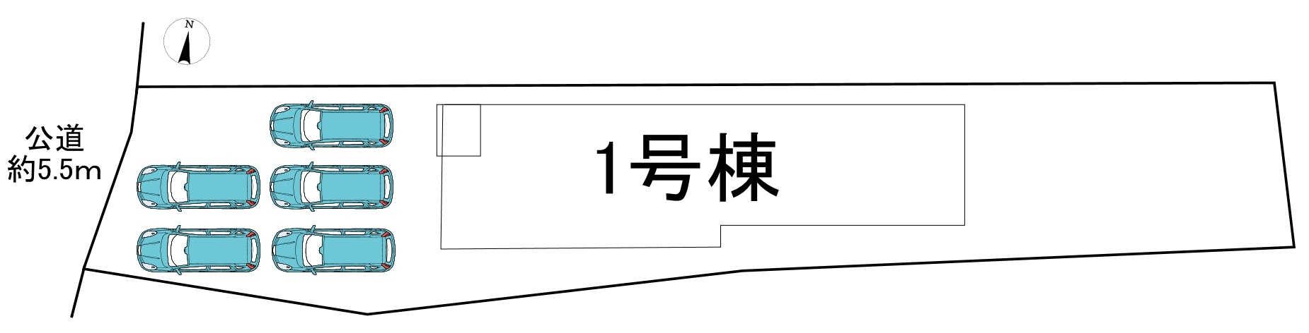 知多郡武豊町字長峰　全1棟の区画図|全1区画分譲地☆