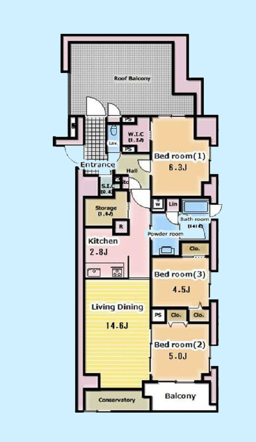 デュフレ渋谷本町の間取り