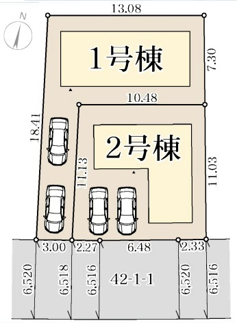 神戸市西区糀台1丁目の区画図