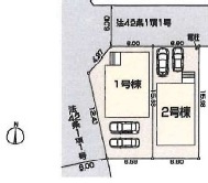川越市かすみ野３丁目の新築一戸建の区画図