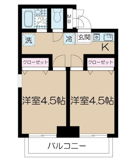 アムール戸山の間取り