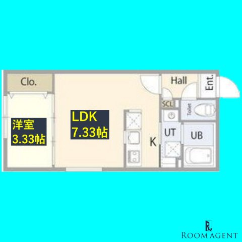 リーデンス今池の間取り