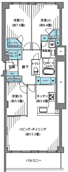 白楽ハウスの間取り